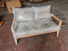 Bramblecrest Bordeaux 2 Seat Sofa (No Coffee Table) -Cracked leg Set No. B455 (Location 105 BAY 45-
