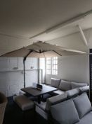 Bramblecrest Lichfield Sand 2.7m Parasol with Granite Base - Set No. A220 (Location 66)