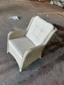 Bramblecrest Chedworth Hi-Back Armchair - Sandstone - Set No. B272 (Location 105 - BAY 80-B)