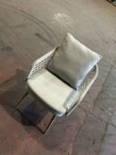 Bramblecrest Malmo Dining Armchair - Ivory -Broken Weave Set No. B554 (Location 105 Bay 63 B)