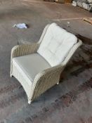 Bramblecrest Chedworth Hi-Back Armchair - Sandstone -Wobbly & twisted frame Set No. B256 (Location