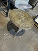 Bramblecrest Sahara 80cm Round Table -Minor Scuffs Set No. B176 (Location 105 -BAY 18-C)