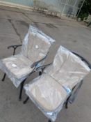 Bramblecrest Milan Armchair - Black x2 -Marked and Scratched Set No. B150 (Location 105 BAY 16-C)