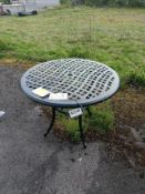 Bramblecrest Rome 100cm Round Table - Black - Set No. B228 (Location 105 - BAY 04-C)