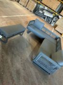 Bramblecrest Hudson L Shaped Sofa & Bench -Heavy Scratching all over, Missing Back Cushions Set