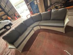 Bramblecrest Monterey Square Modular Sofa - Dove Grey -Curved Corner back cushions missing/Damage to