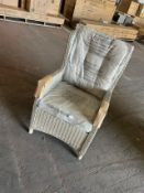 Bramblecrest Chedworth Hi-Back Recliner Armchair - Sandstone - Set No. B312 (Location 105 - BAY 70-
