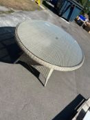 Bramblecrest Chedworth 220 x 145cm Elliptical Table - Sandstone -Poor Glass Fit Set No. B317 (