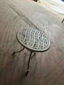 Bramblecrest Bridgewater 70cm Round Table - Stone -Slight Scuffs on top Set No. B464 (Location 105