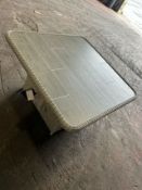 Bramblecrest Monterey Square Adjustable Casual Dining Table with Ceramic Top - Dove Grey - Set No.