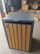Bramblecrest Anthracite Wheelie Bin Storage Single -Missing Screw + Scratches Set No. B269 (Location