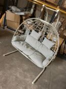 Bramblecrest Antigua Foldable Double Cocoon - Mocha -Slight Frame Alignment Issues Set No. B343 (