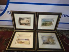 A set 4 x Landscapes after Joseph Mallord William Turner (1775-1851) framed and glazed 50 x 46cm R