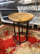 A Nest of 2 Tables beautifully combine the warmth of natural mango wood with the sleek sophisticati