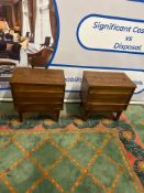 Barney Flagg For Drexel Mid Century a Pair Of Parallel Collection Bedside Cabinets USA manufactured
