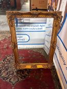 Morris Mirrors Of London Mirror Gold Frame Featuring Floral Silhouettes Delicate Beadwork and Egg
