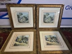 A set of 4 landscapes Hampstead Heath, London, c. 1830 Joseph Powell (1780-1834) and View near Cano