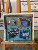 Ken Spooner (British, b.1942) “Some Crowns” Media On Canvas Assemblage Signed Verso The title 