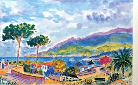 Matin Sur La Mer - Jean-Claude Picot (French b1933) Limited Edition 483/700 - Mounted 46 x 31cm