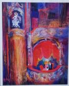 First Night Liz Knutt (British b.1932) Signed Limited Edition 55/600 - Mounted 60 x 73cm