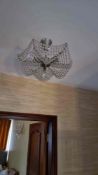 Artglass Czech Crystal basket light KV 21 A basket crystal chandelier measuring 48 x 23 cm with 6 li