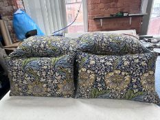 Cushions 4 x Scatter Cushions in Liberty printed gabric with feather interior approx 23 x 15 inch