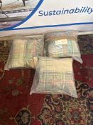 Cushions 3 x Timothy Oulton Tartan Cushion Medium 45 X 45 X 15cm