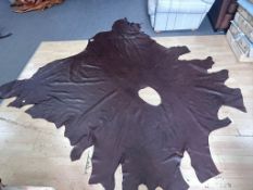 Hide 100% leather tanned cow hide Gibson Coffee Bean 5.53m Ref MG06 (with some marks)