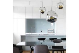 Lava Pendant silver 25cm a stylish and unique lighting solution for your home, the Lava pendant is
