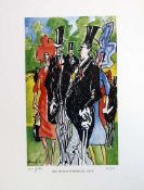 Have We Been Introduced? Ascot David Hemmings (British B.1941) Limited Edition 45/250 - Mounted 35 x