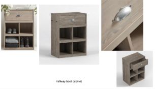 Hallway Cabinet A practical, country-style hallway boot cabinet, ideal for smaller bootrooms and