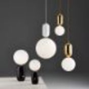 Palo pendant lamp White 25 x 50cm is a prime example of minimalist European design. The light
