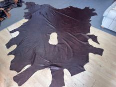 Hide 100% leather tanned cow hide Zeebo Gibson Coffee Bean 6 sq m MG01