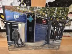 Acrylic 5 minutes till close Steve Sanderson (British b.1969) 2013