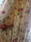 Window Drapes – Pair of Traditional Curtains with Exotic Bird Motif and Padded Valance A pair of