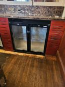 Polar G-Series GL002 Back Bar Cooler with Hinged Doors 208Ltr Capacity180 x 330ml bottles