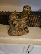 A resin after Claude Michel Clodion (French, 1738-1814), depicting the Infant Bacchus. The statuette