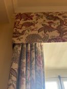 Two Pairs of Drapes – ‘Imperial Dress’ Pattern by Waverly – Each pair comprises a shaped valance and
