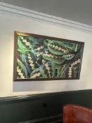 Framed print Maranta Leuconeura (Prayer Plant) 155 x 92cm (Location Bar)