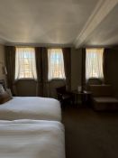 3 x pairs fully lined pencil pleated drapes span 130cm x 250cm drop ( Location 305)