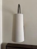 A pair of Porta Romana Willow Wall Lights bronzed Steel and brass with decorative finish (