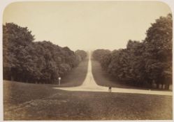 Framed and glazed print Photograph by Roger Fenton, 'The Long Walk, Windsor', albumen print, ca.