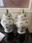 2 x India Jane ceramic temple jars 43cm ( Location 207 John Chater Suite)