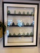 Glass bottles contemporary wall art 69 x 86cm (Location Leaf Restaurant )