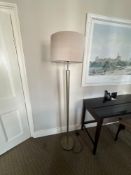 Heathfield & Co Torchere Floor Lamp simple conical form. Presented in Nickel 166cm ( Location 207