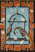 Birds of Paradise framed print Berit Bredahl Nielsen Italian 37 x 53cm (Location Leaf Restaurant )