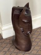 Decorative knight chess horse metal sculpture 16 x 19 x 43cm ( Location 207 John Chater Suite)
