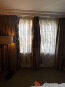 2 x pairs of fully lined pencil pleated drapes span 160 x 240cm drop ( Location 109)