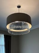 Heathfield and Co Roehampton Pendant features individual crystal glass drops uniformly arranged