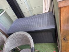 Keter 340L Storage Box 128 x 68 x 60cm (Location Terrace)